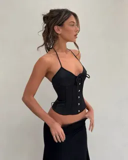 DANIELLE GUIZIO MARINI CORSET black XS for rent on The Volte - image 1