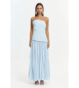 Acler Harden Maxi Dress in Powder Blue Size 12 for rent on The Volte - image 1