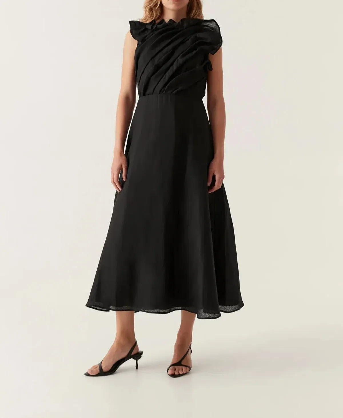 🖤 AJE Genesis Midi Dress – Black – Size 8 AU🖤 - Image 1
