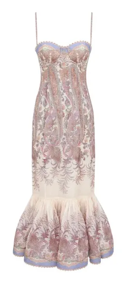 Zimmermann Alchemy Maxi Gown Cream Paisley Size AU 10 (1) for rent on The Volte - image 4
