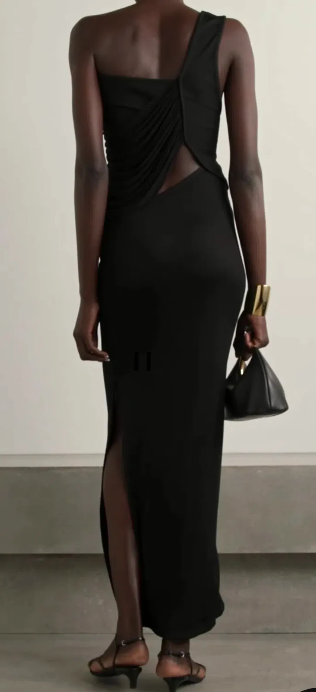 Christopher Esber Black Seneca Swirl Maxi Gown Size AU 8 for rent on The Volte - main image
