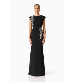 Elliatt Veda Embellished Gown in Black Size M/AU 10 for rent on The Volte - image 1