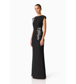 Elliatt Veda Embellished Gown in Black Size L/AU 12 for rent on The Volte - image 3