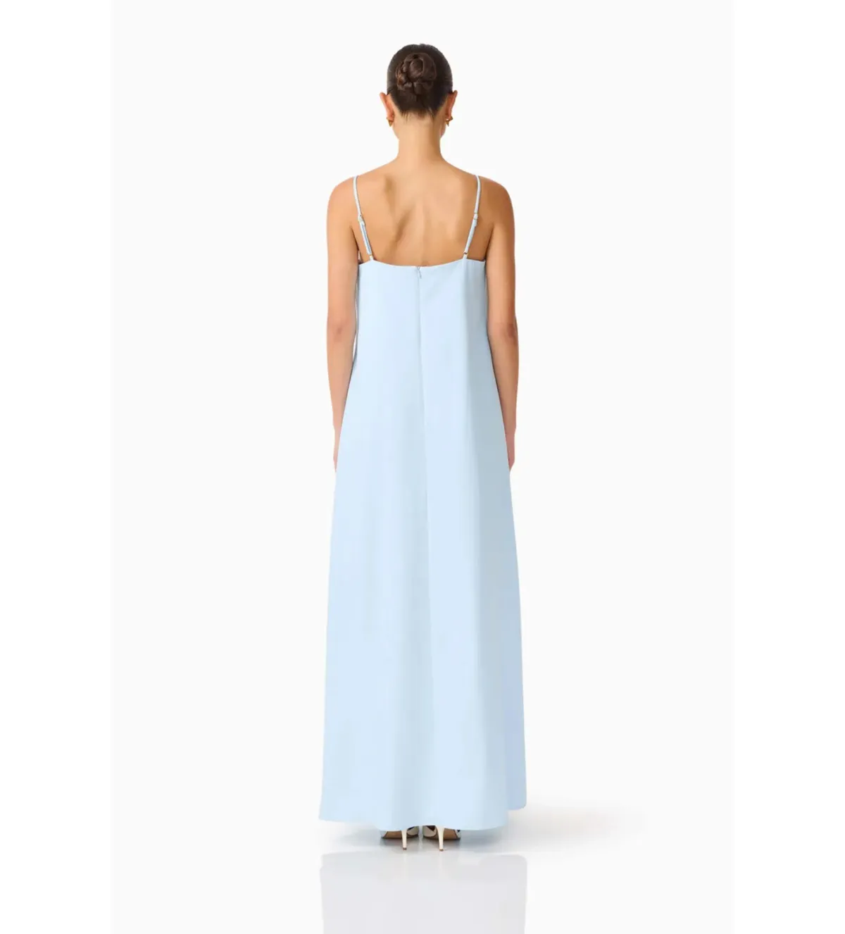 Elliatt Buttercup Embroidered Maxi Dress In Blue Size M/AU 10 - Image 5