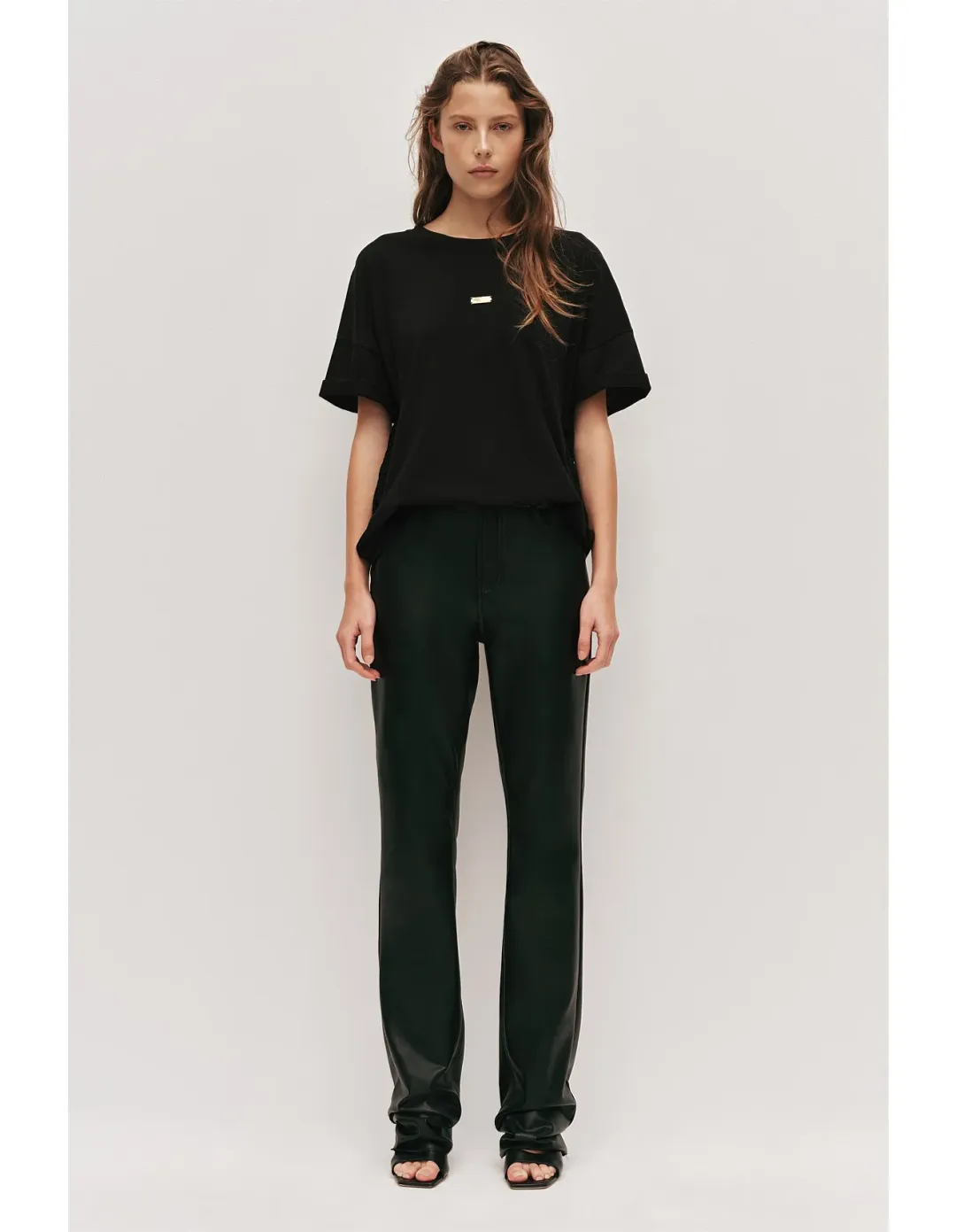Aje Daphne Oversized Tee Black Size S / AU 8 for rent on The Volte - main image