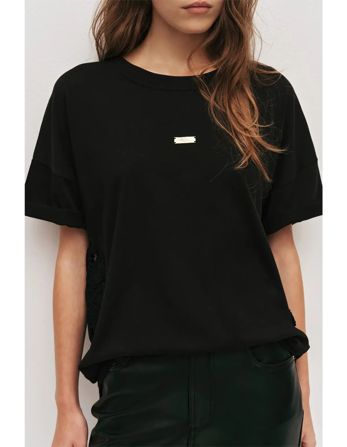 Aje Daphne Oversized Tee Black Size S / AU 8 - Image 3