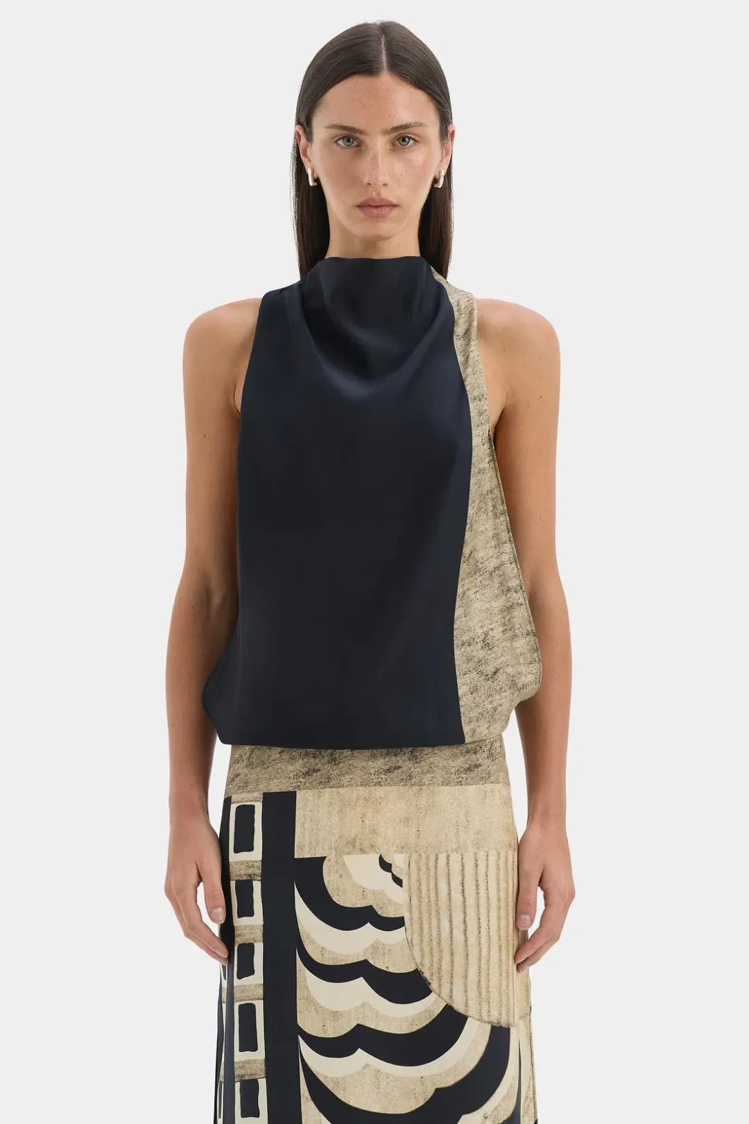 Sir the Label Sona Maxi Dress Geo Scape Size 0P / 6(P) AU for rent on The Volte - main image