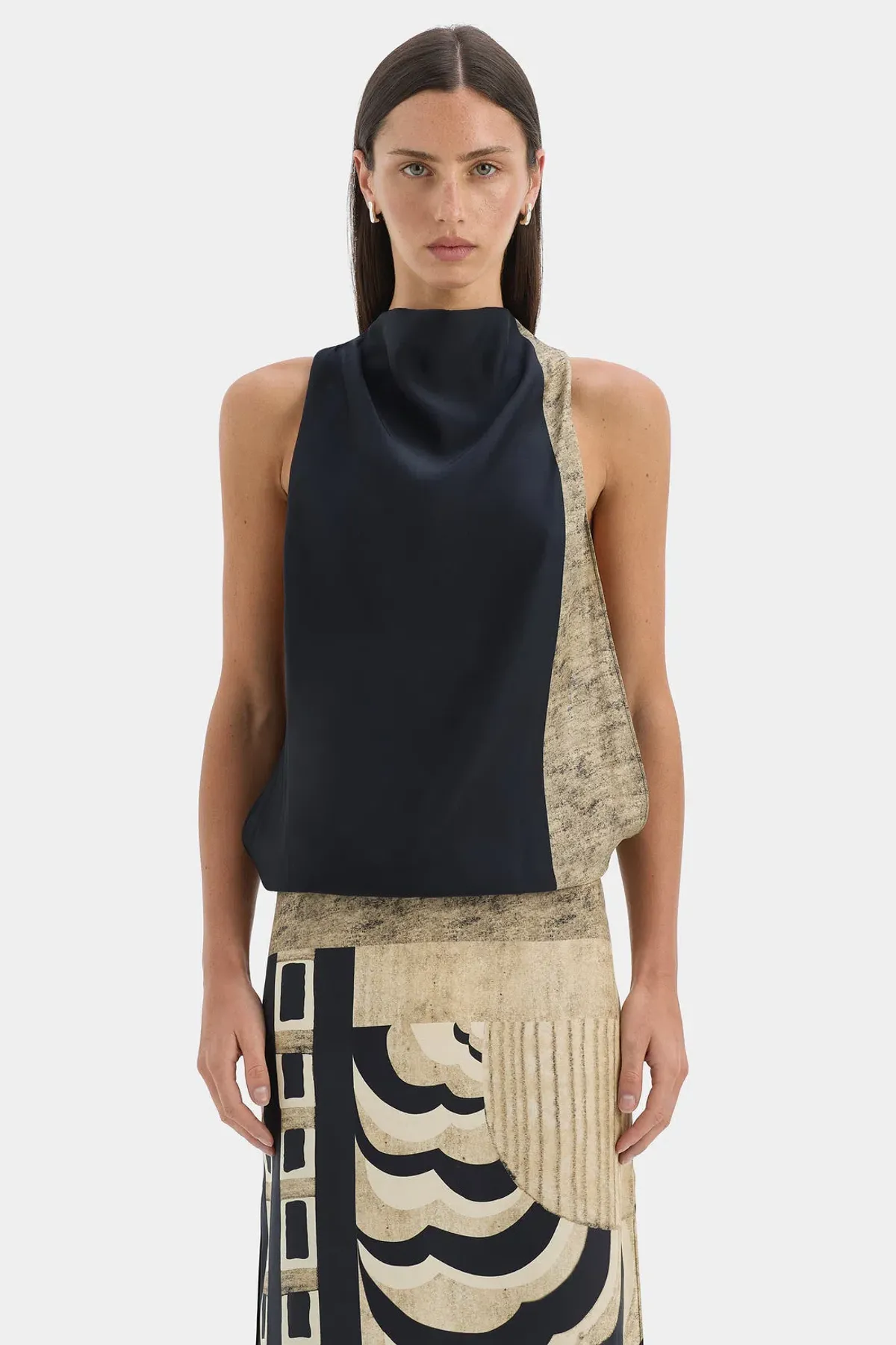 Sir the Label Sona Maxi Dress Geo Scape Size 0P / 6(P) AU - Image 3