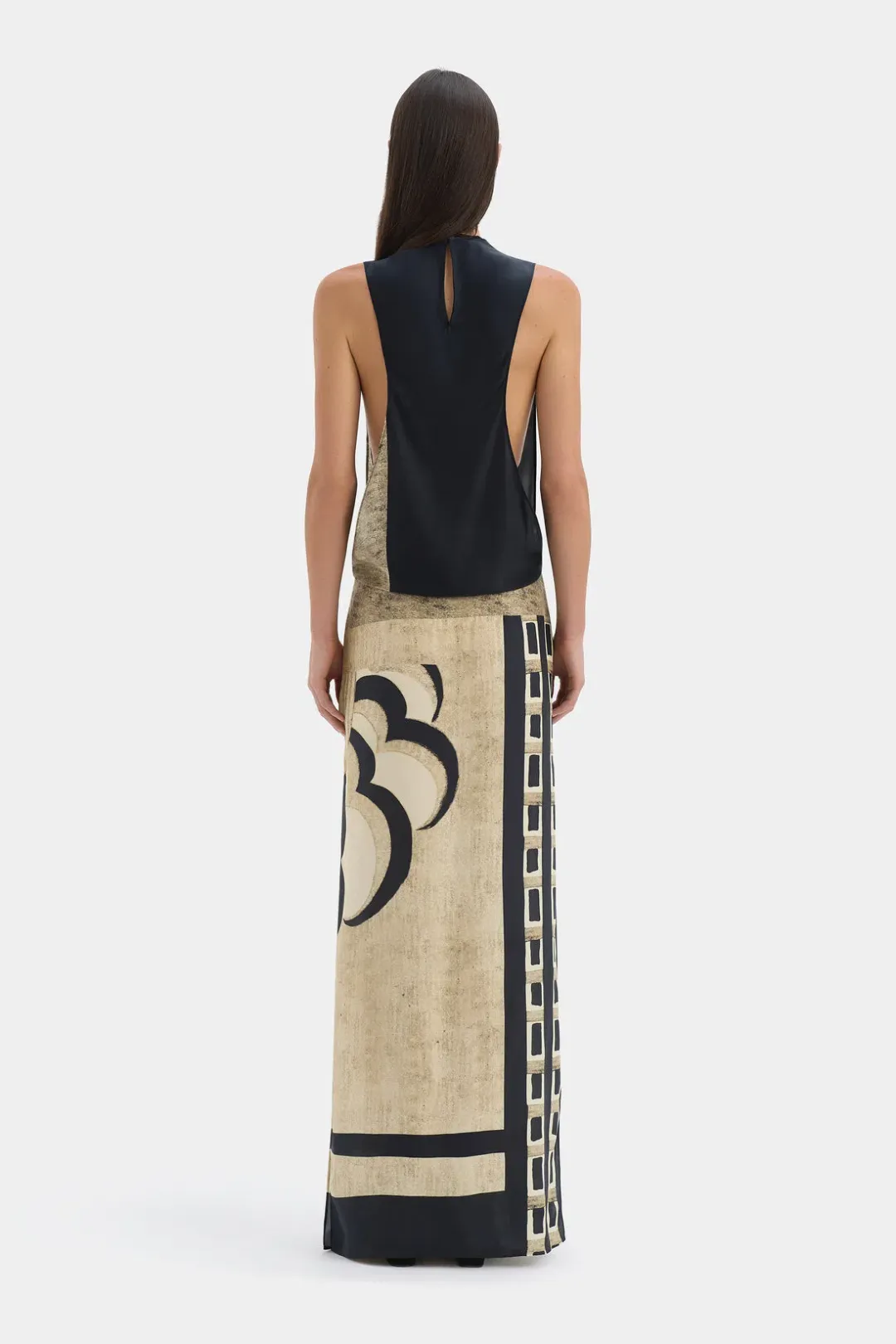 Sir the Label Sona Maxi Dress Geo Scape Size 0P / 6(P) AU for rent on The Volte - main image