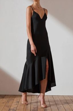 Shona joy luxe bias asymmetrical slip dress for rent on The Volte - image 4