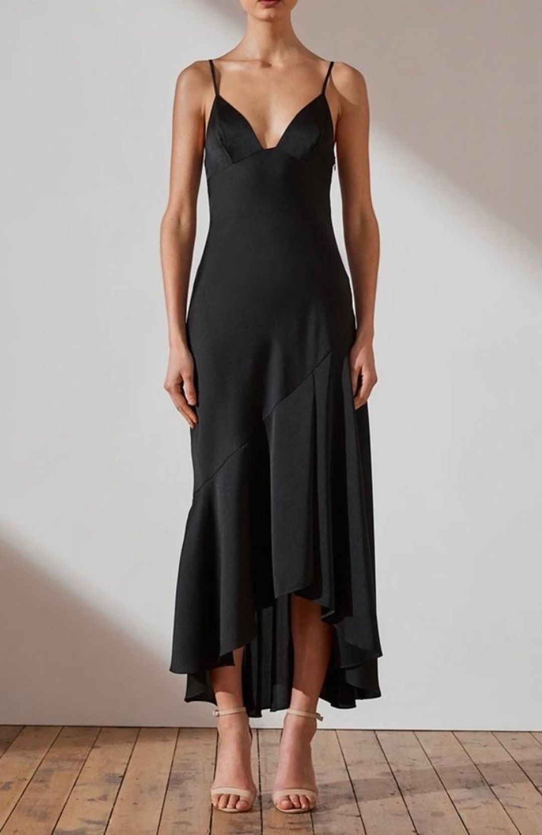 Shona joy luxe bias asymmetrical slip dress for rent on The Volte - main image