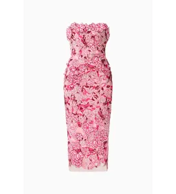 Elliatt Roseate Strapless Midi Dress in Pink Size AU 10 for rent on The Volte - image 4