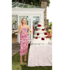Elliatt Roseate Strapless Midi Dress in Pink Size AU 10 for rent on The Volte - image 2