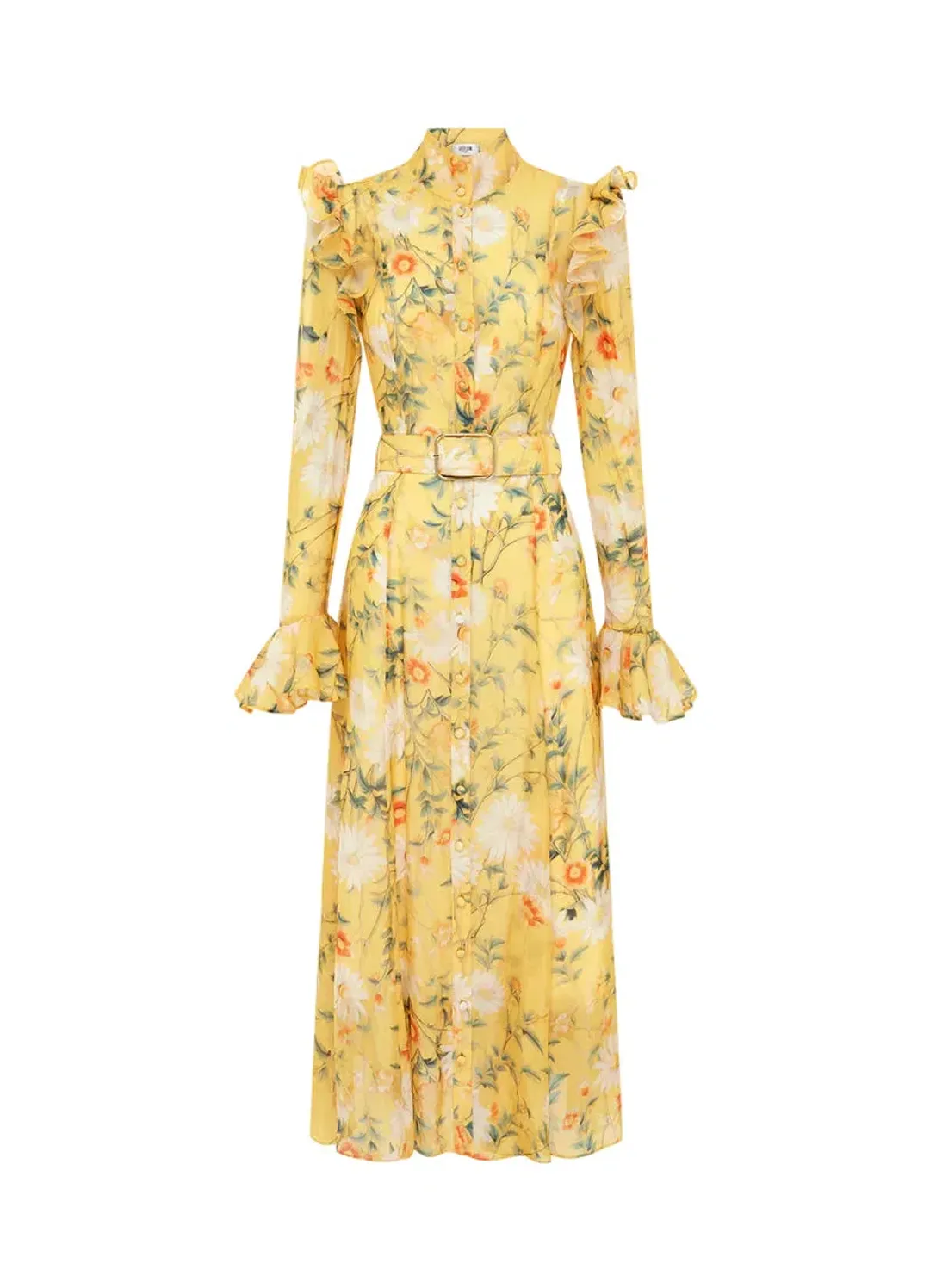 LEO LIN KATRINA BUTTERFLY SLEEVE MIDI DRESS for rent on The Volte - main image