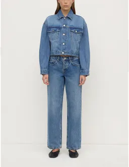 ASSEMBLY LABEL Womens Cropped Denim Jacket Size 10 AU for rent on The Volte - image 5