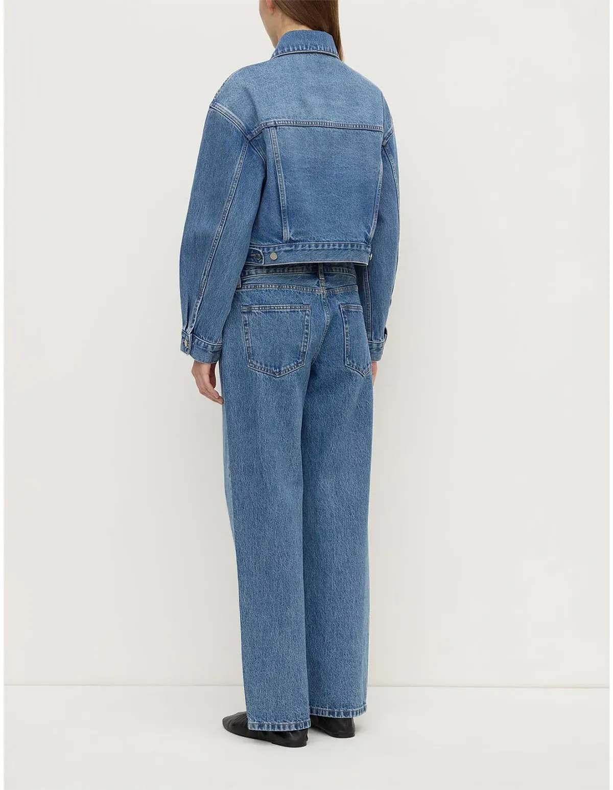 ASSEMBLY LABEL Womens Cropped Denim Jacket Size 10 AU - Image 6