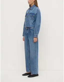 ASSEMBLY LABEL Womens Cropped Denim Jacket Size 10 AU for rent on The Volte - image 4