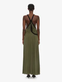 Christopher Esber Suspended Jersey Outline Maxi Dress Gown Green Size AU 6 for rent on The Volte - image 4
