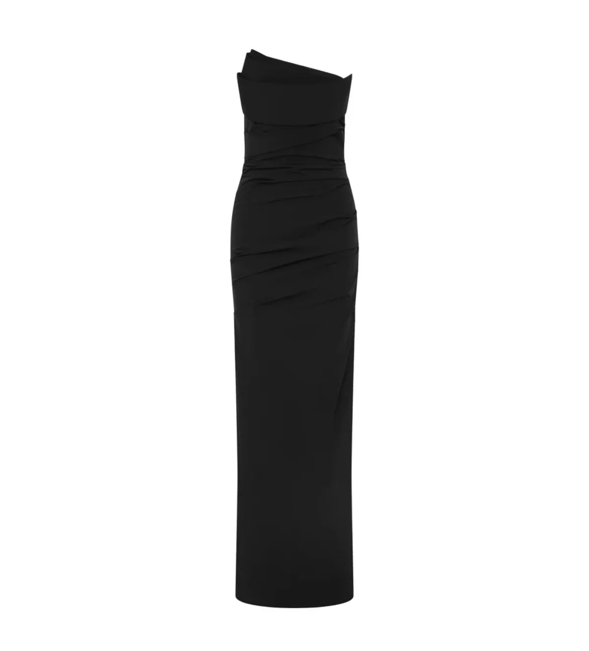 Rachel Gilbert Salma Strapless Maxi Gown Black Size 2/10 - Image 1