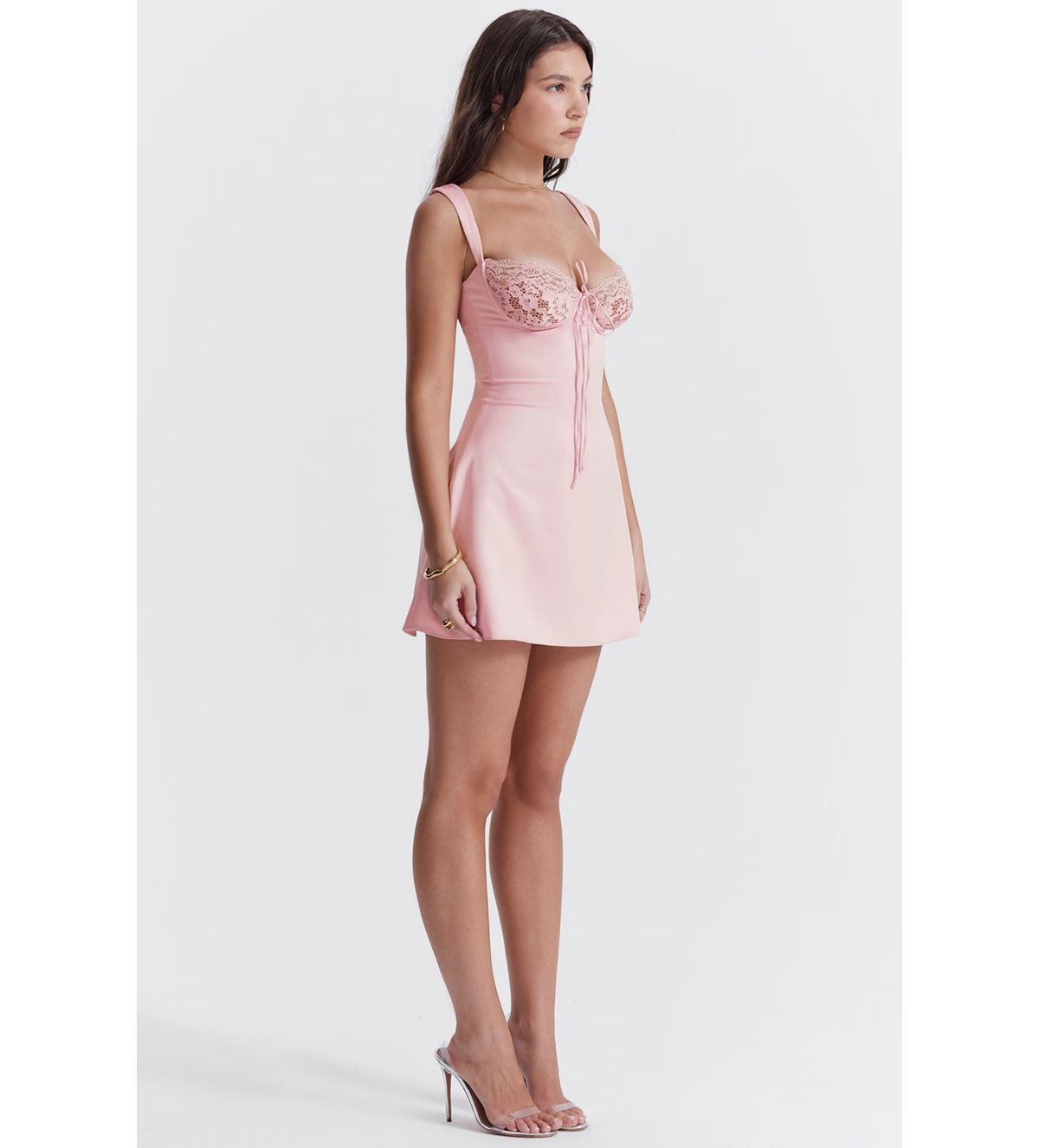 House of CB Adriana Mini Dress Pink Size 8 - Image 3