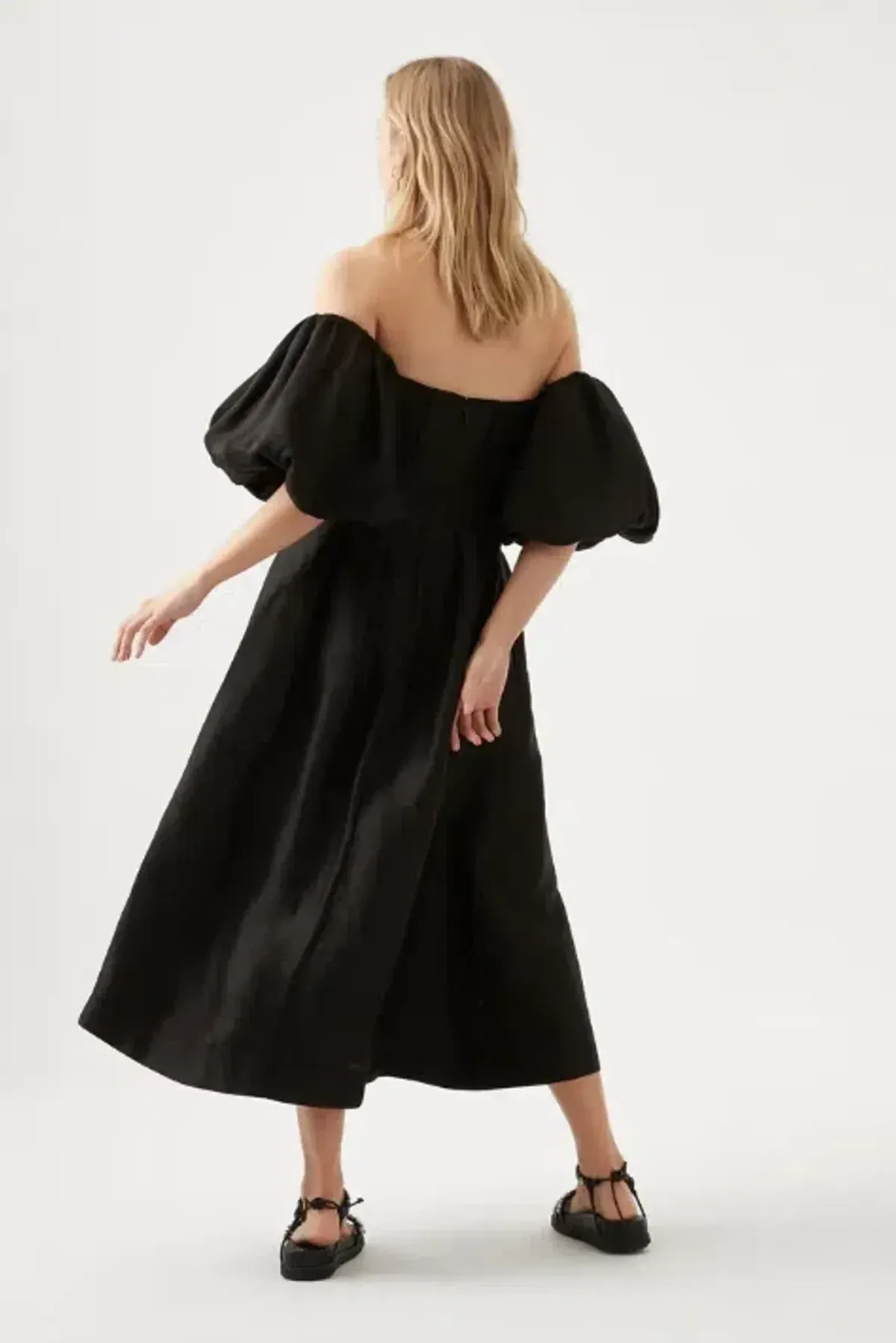 AJE EUGENIE OFF SHOULDER MIDI DRESS SIZE 12 - Image 4