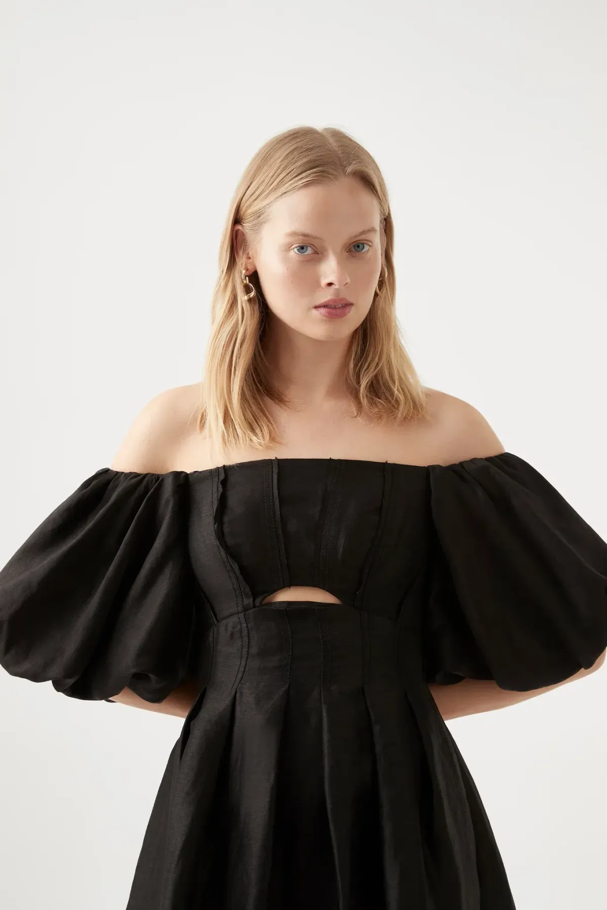 AJE EUGENIE OFF SHOULDER MIDI DRESS SIZE 12 - Image 2