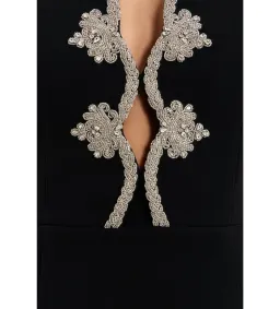 Rebecca Vallance Harlynn Puff Sleeve Mini Black Size 4 for rent on The Volte - image 4