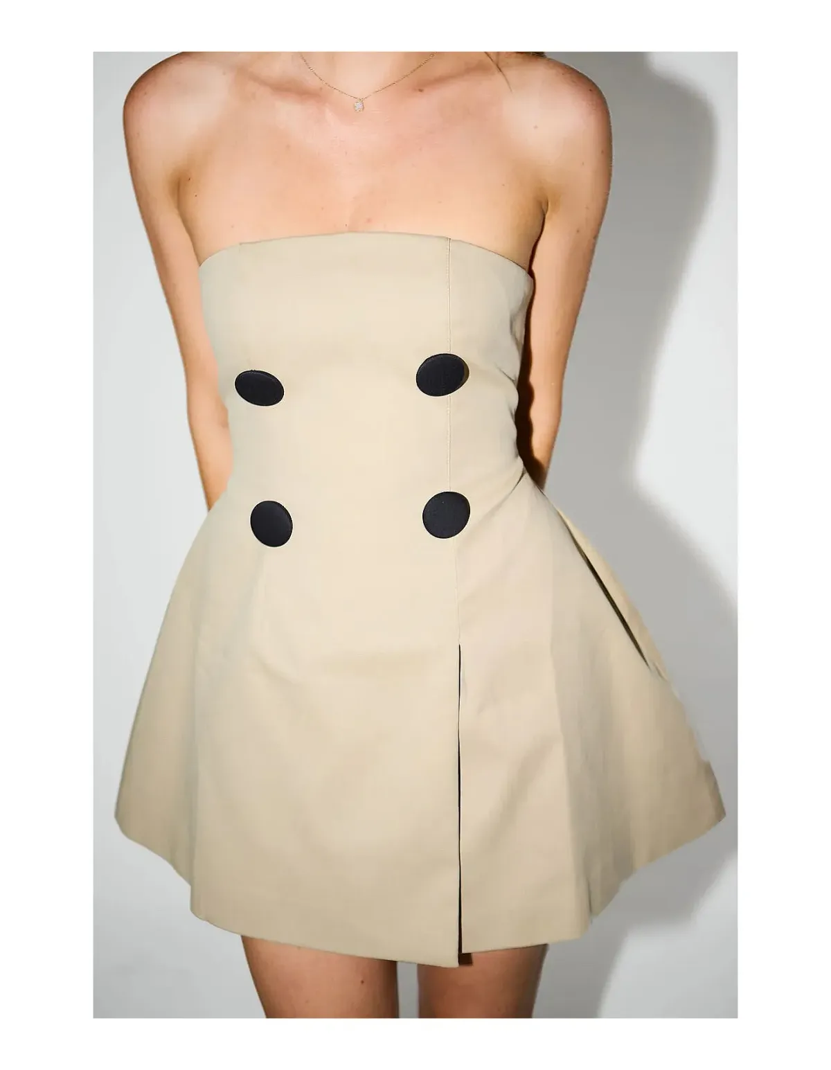 Odd Muse The Ultimate Muse Trench Dress Beige Size S - Image 3