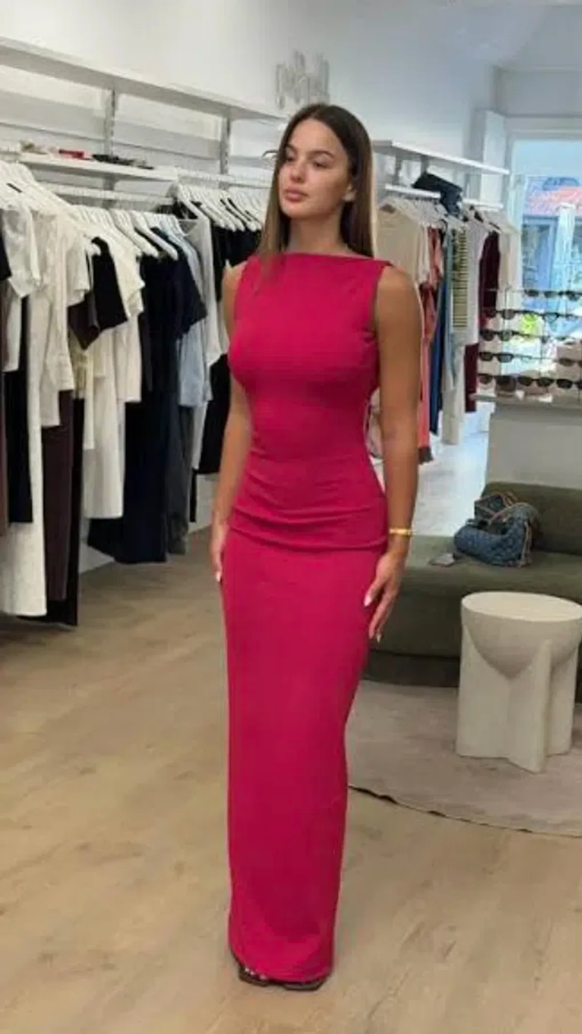 Effie Kats Verona Gown in Raspberry Size XS/6 - Image 3