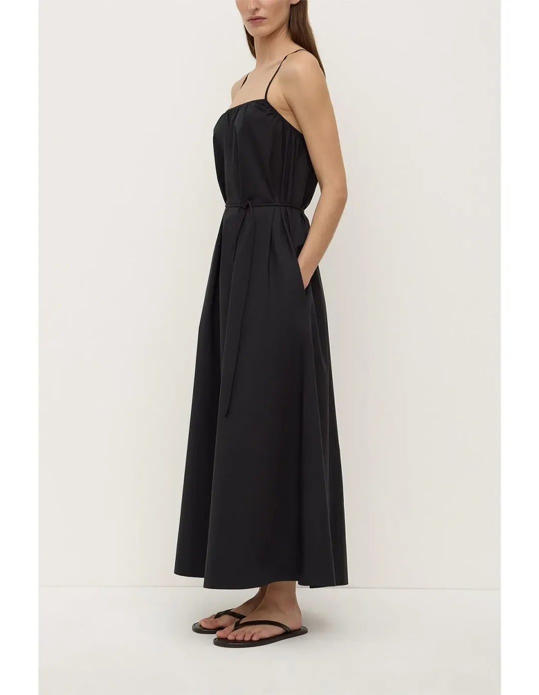 ASSEMBLY LABEL Celine Tie Back Dress Black Size 8 for rent on The Volte - main image