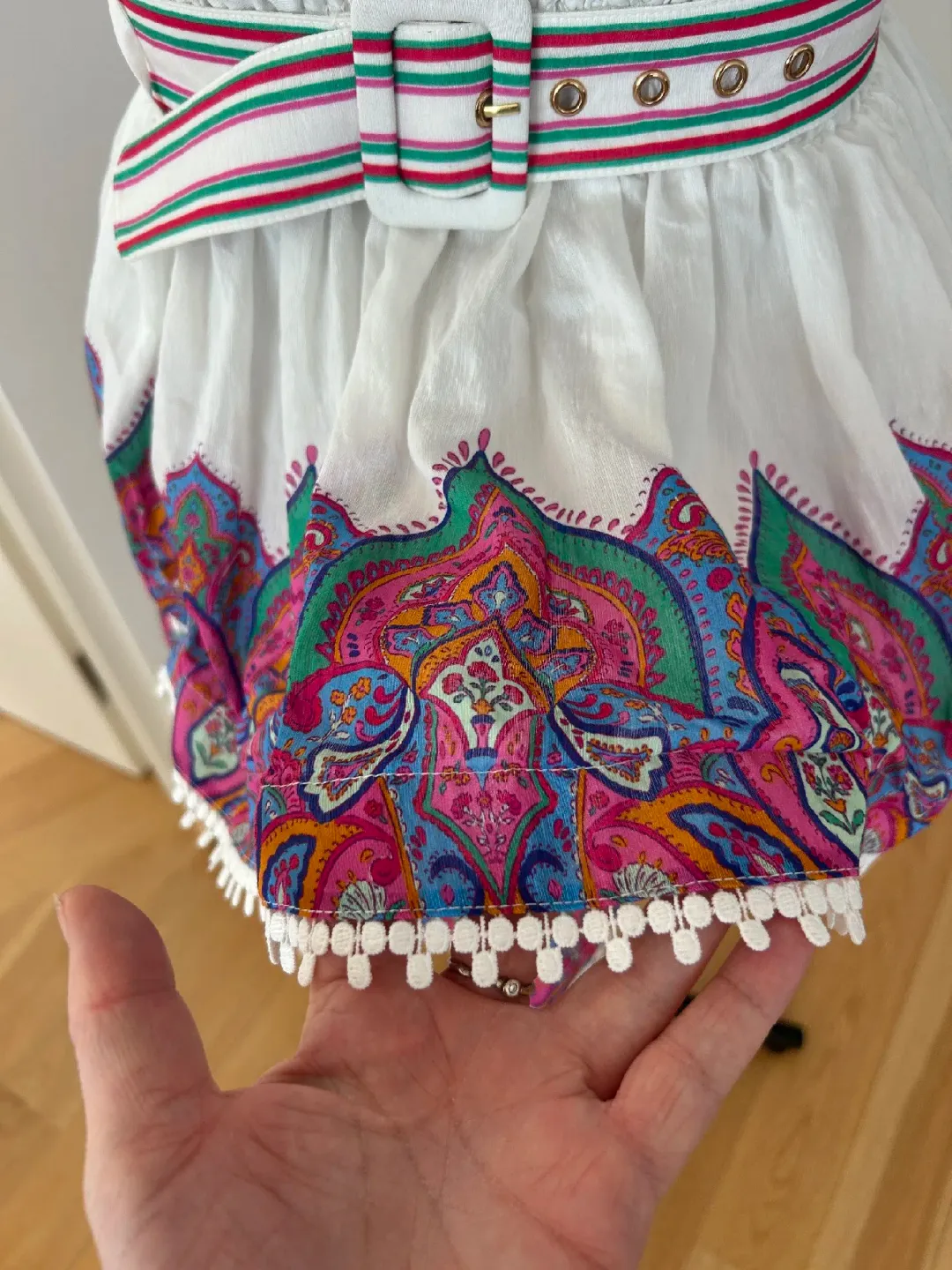 SHEIKE Valencia Dress – Paisley Print – Size 12 for rent on The Volte - main image