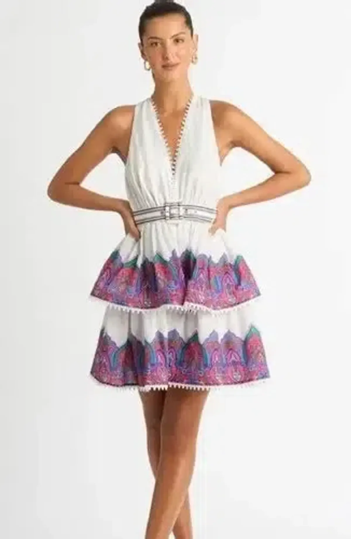 SHEIKE Valencia Dress – Paisley Print – Size 12 - Image 1