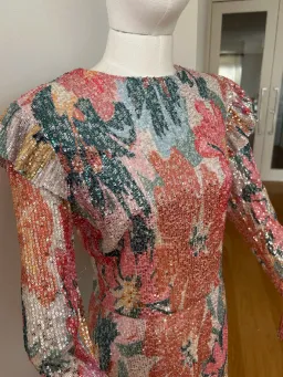 Only One Ashley Mercy Sequin Floral Dress – Size 12 for rent on The Volte - image 4