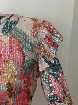 Only One Ashley Mercy Sequin Floral Dress – Size 12 for rent on The Volte - image 5