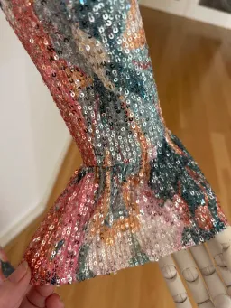 Only One Ashley Mercy Sequin Floral Dress – Size 12 for rent on The Volte - image 6