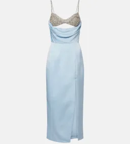 RACHEL GILBERT CELESTIA MIDI DRESS IN BLUE AU12 ( BEST FITS AU10-12) for rent on The Volte - image 4