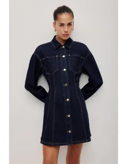 AJE STUDIO Marcelline Denim Dress Size 10 AU for rent on The Volte - image 1