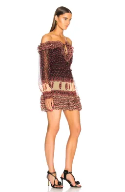 Zimmermann Jaya Stamp Frill Silk Mini Dress AU 8 / 0 for rent on The Volte - image 2