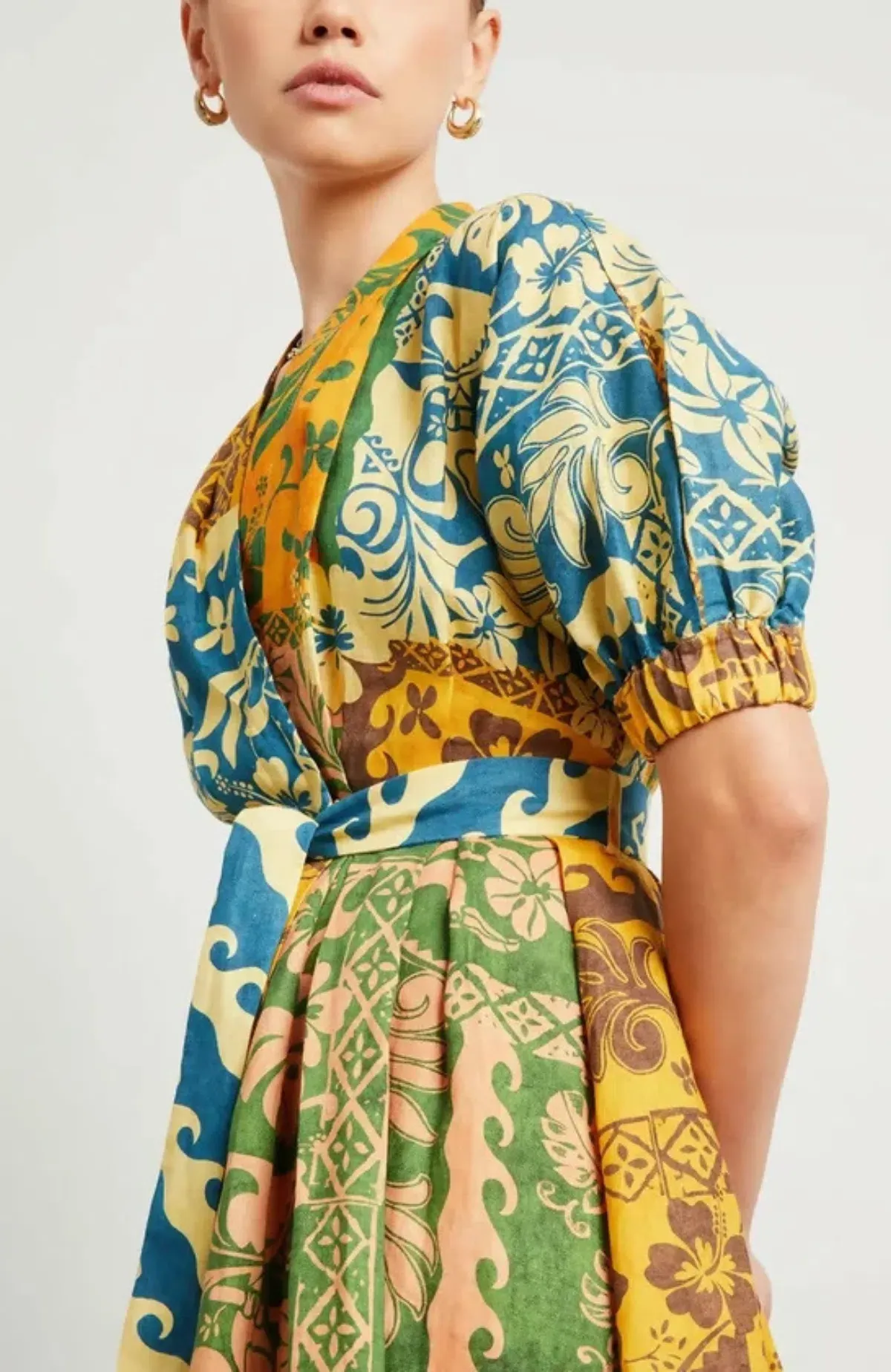 Alemais Archie Wrap Linen Maxi Dress AU 8 / S - Image 3