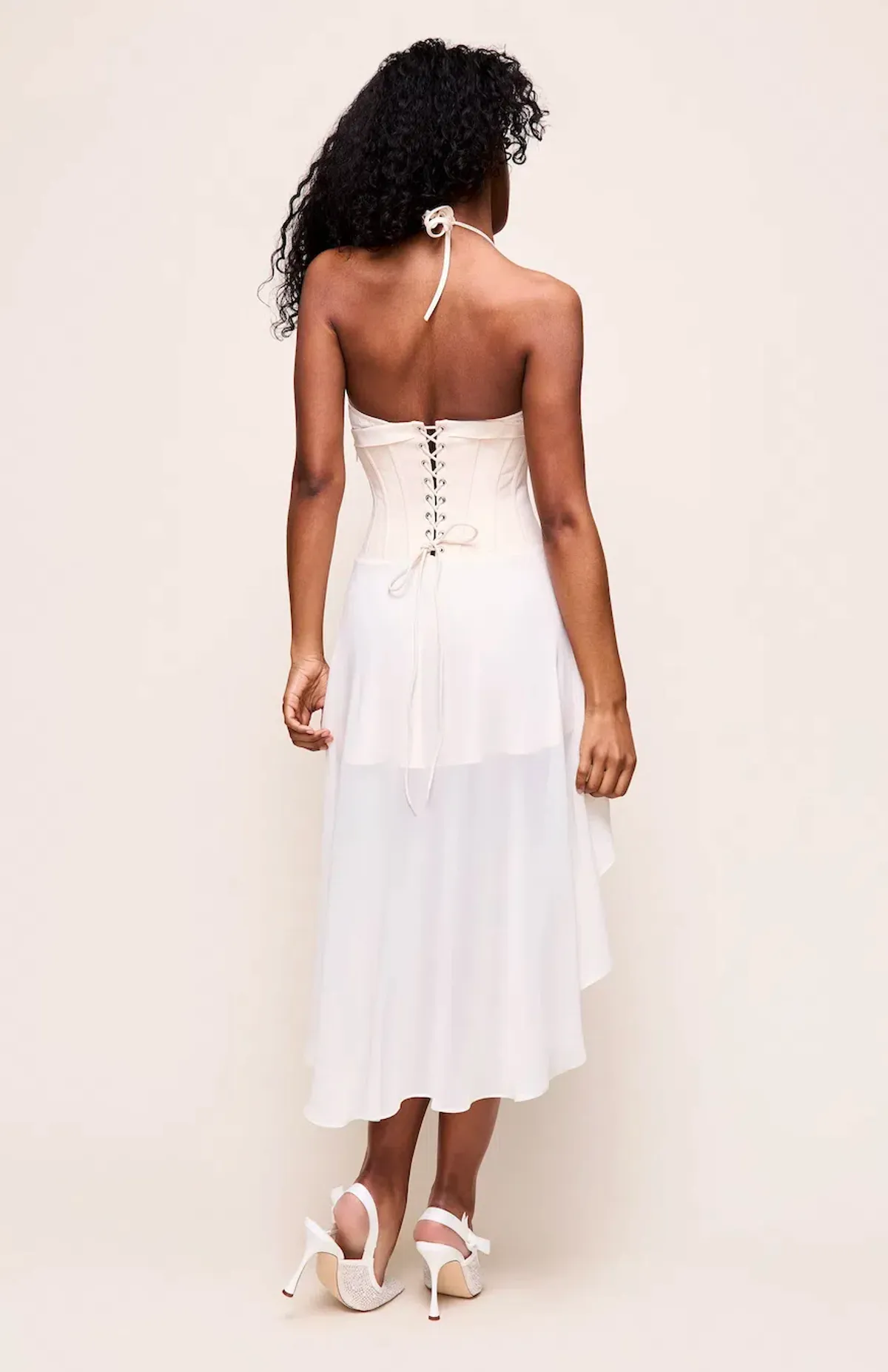 DANIELLE GUIZIO MARINI CORSET DRESS ivory S - Image 2