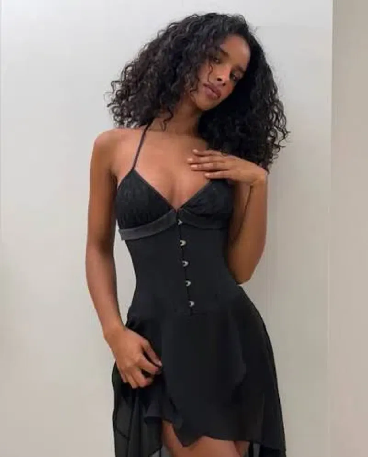 DANIELLE GUIZIO MARINI CORSET DRESS Black XS - Image 1