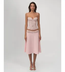 Fenity Bloom Midi Set Pink Size XS for rent on The Volte - image 1