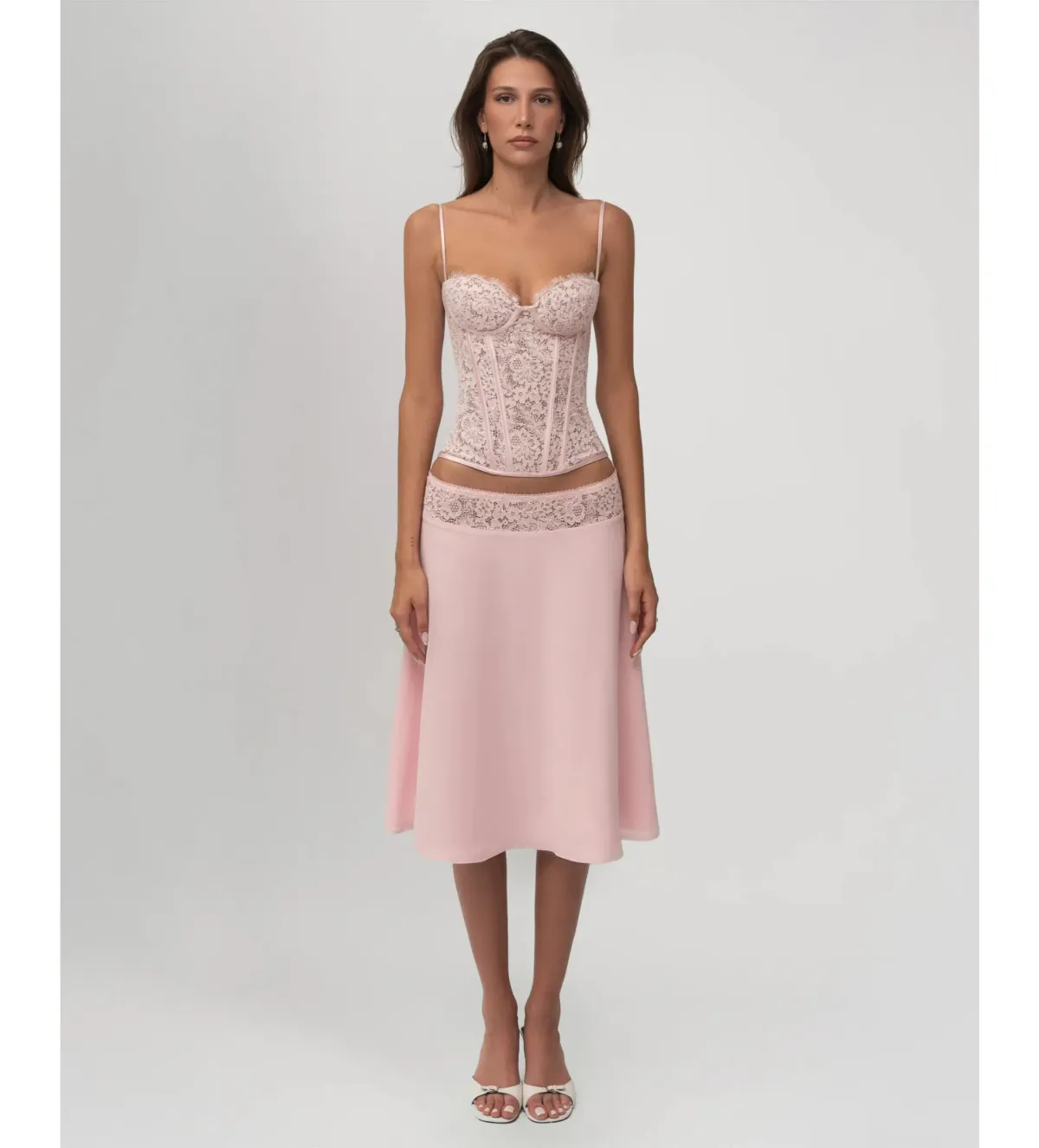 Fenity Bloom Midi Set Pink Size Small - Image 1