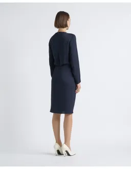 Cue Drape Midi Dress Size 6 AU Midnight for rent on The Volte - image 5