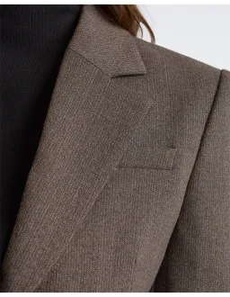 Cue Single Breasted Crop Blazer Brown Size 6 AU for rent on The Volte - image 4