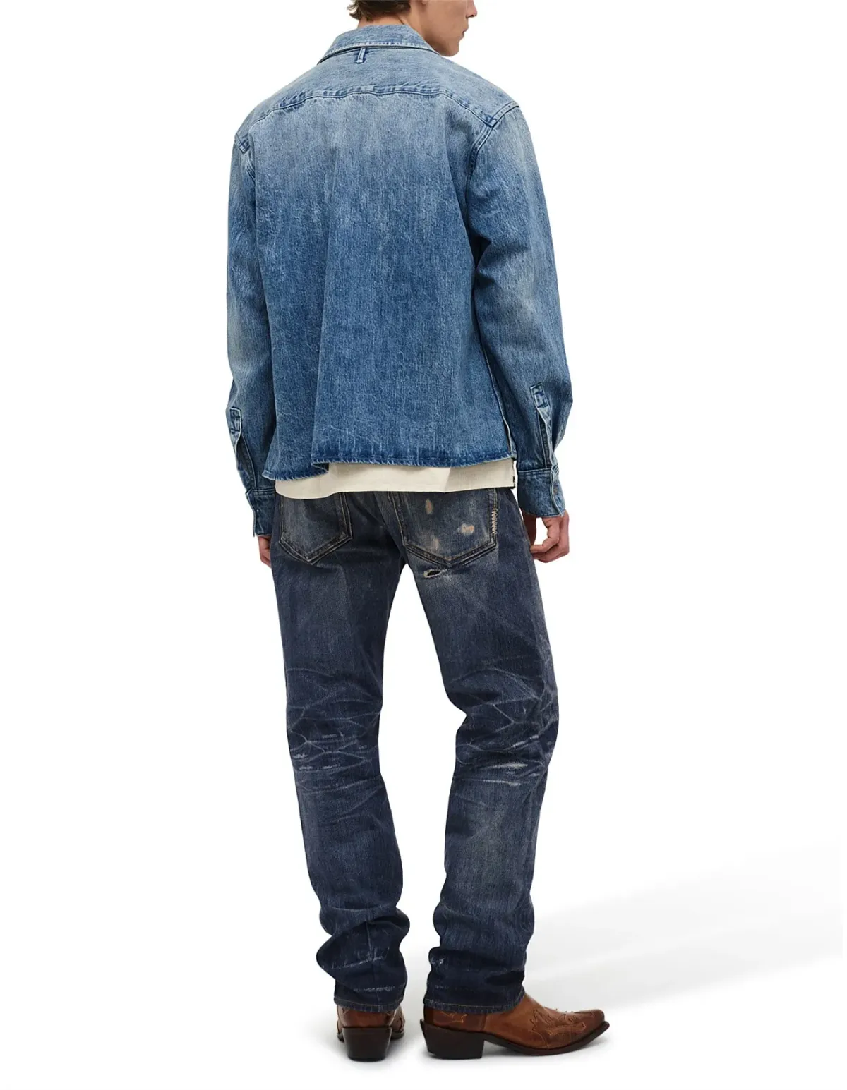 Neuw Denim Lou Straight Mid Rise 34/32 Afterlife - Image 5