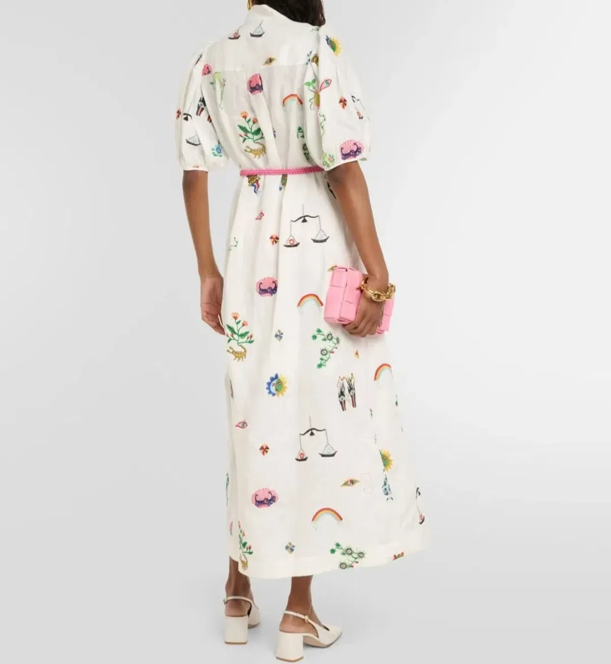 Alemais Atticus Shirt Dress in Multi Size 14 - Image 3