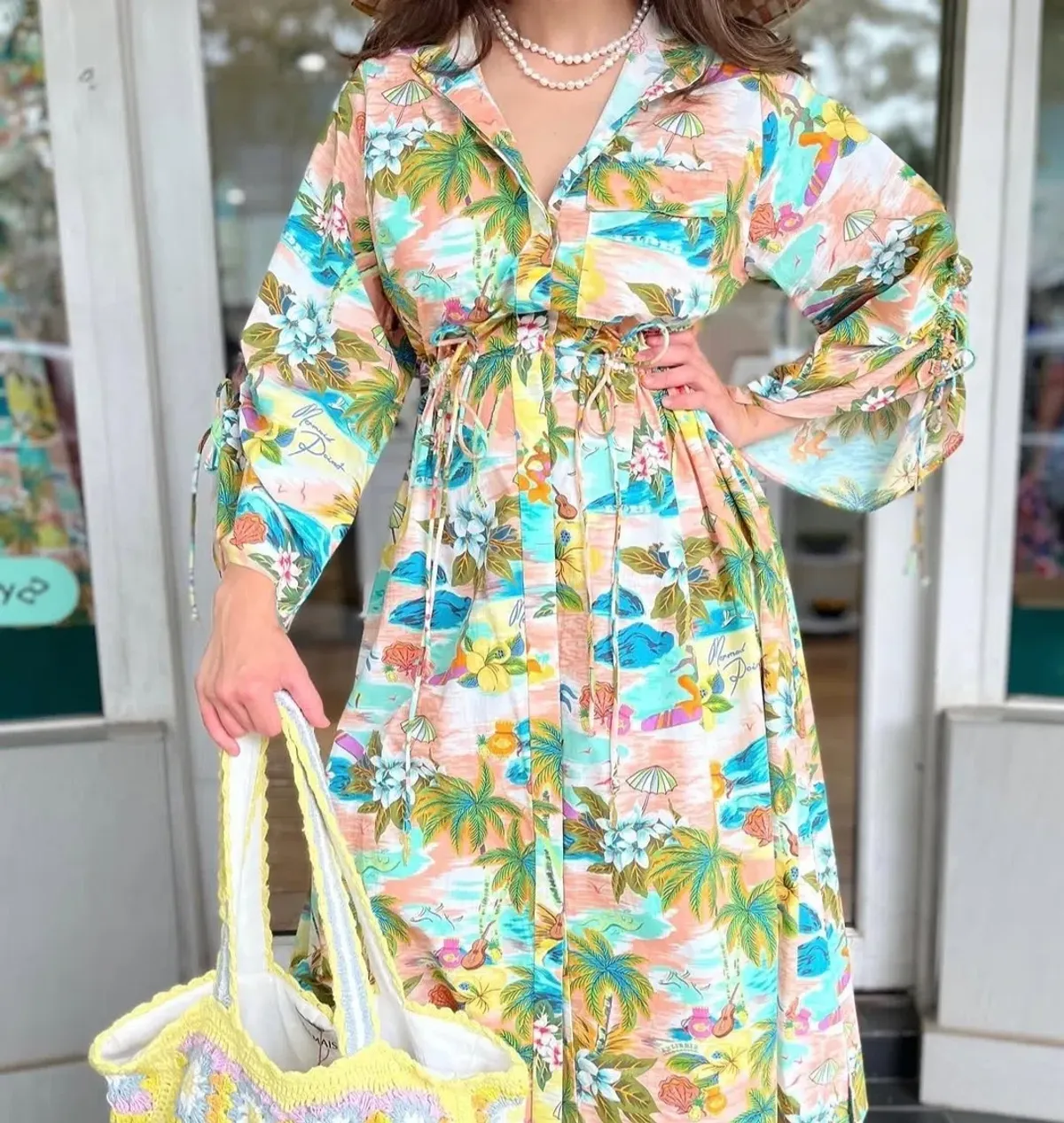 Alemais Mermaid Point Shirtdress Size 8 - Image 1