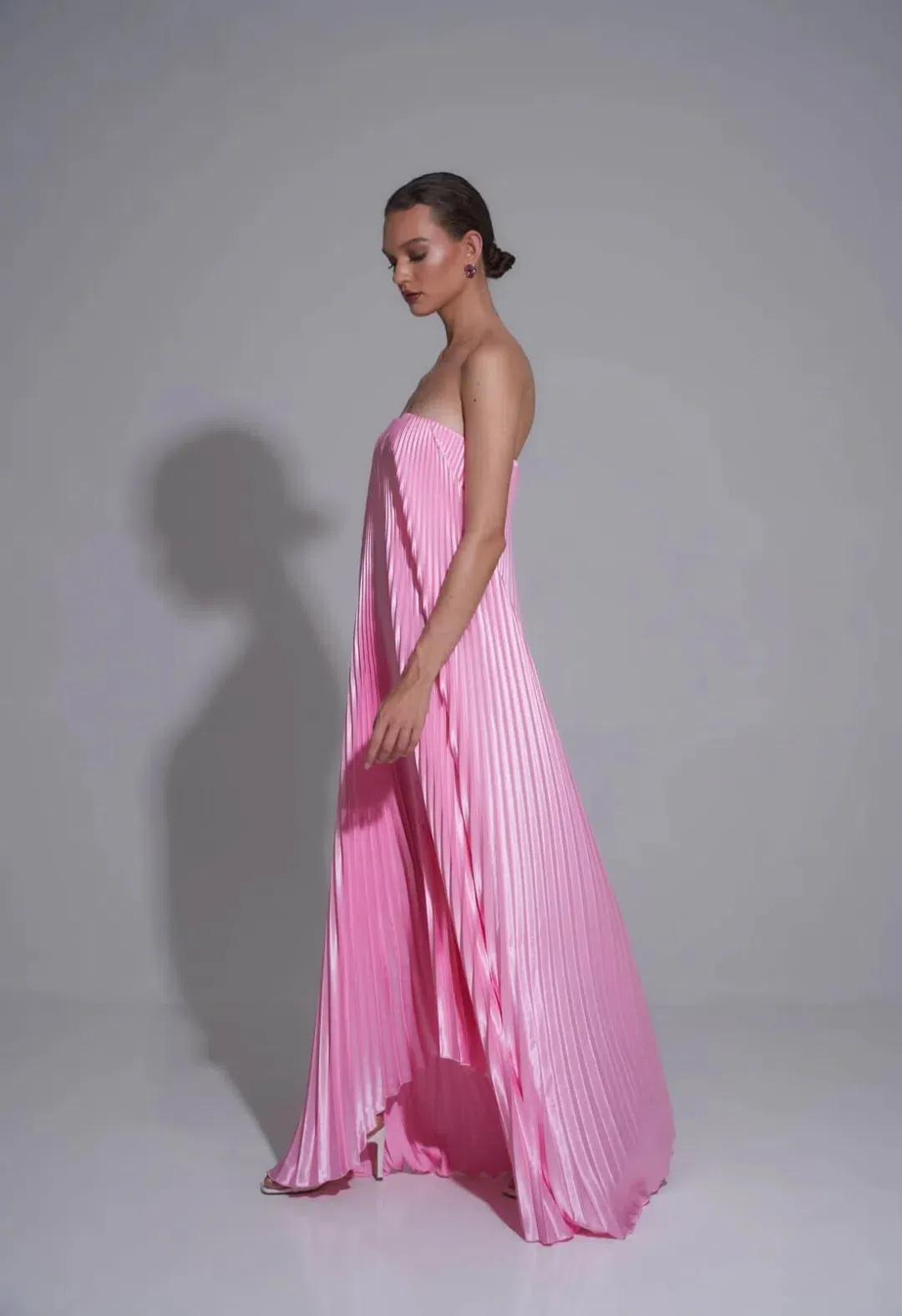 Lidee Black Tie Gown in Pink Size 10 for rent on The Volte - main image