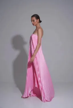 Lidee Black Tie Gown in Pink Size 10 for rent on The Volte - image 2